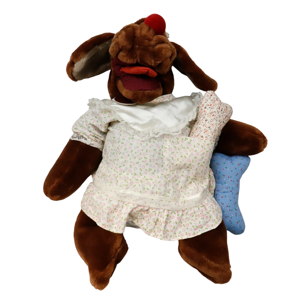 Vintage Wrinkles Ganzbros Herritage Collection Puppy Puppet Size One Size plush